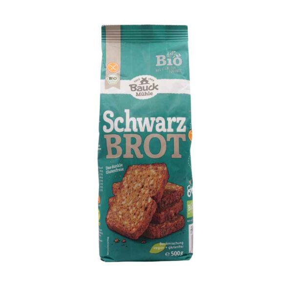 bauck mühle magos kenyér lisztkeverék schwarz brot 500g (1)