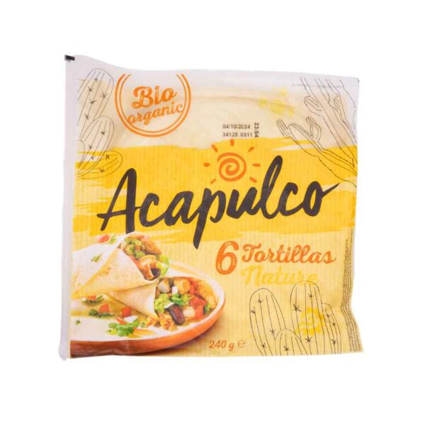 Acapulco bio tortilla lapok - 6 db