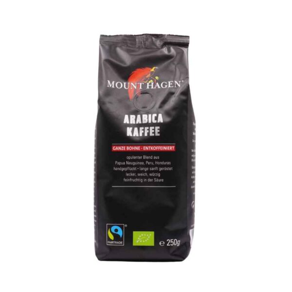 Mount Hagen bio 'Arabica' koffeinmentes szemes kávé