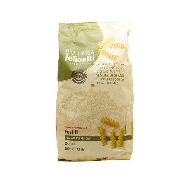 biologica bio durum felicetti fusilli tészta 500g