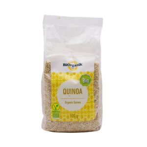 A quinoa Dél-Amerikából származó növény, amely nem tartozik a gabonák közé, de felhasználása és beltartalmi értéke hasonló.